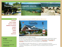 Tablet Screenshot of camping-ferienpark-camaro-groemitz.de